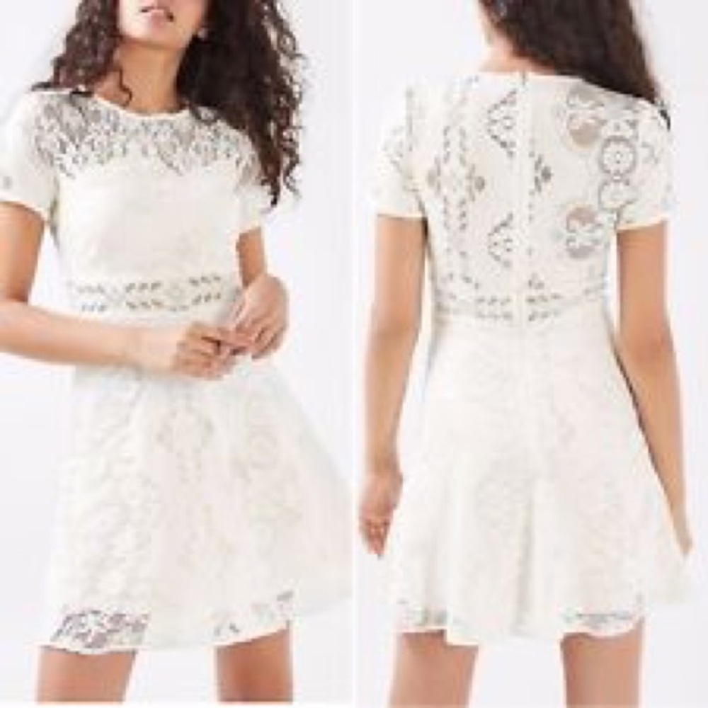 Lace topshop dress